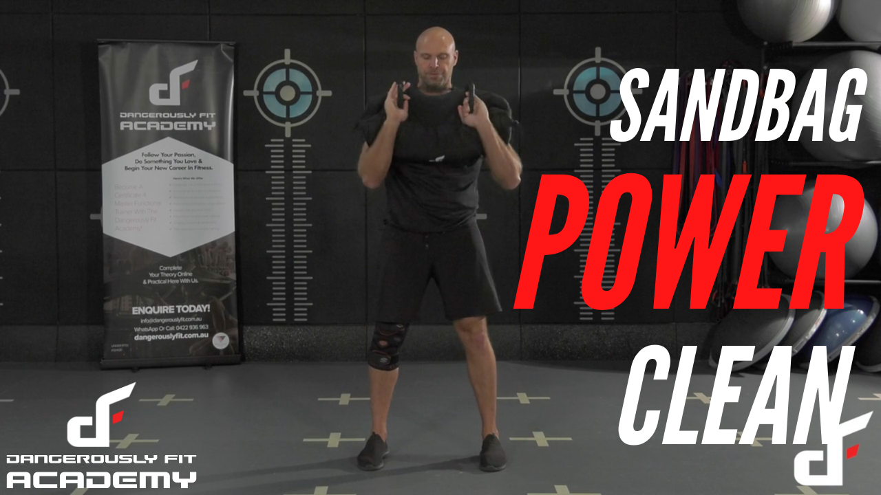 Sandbag Power Clean Dangerously Fit Academy